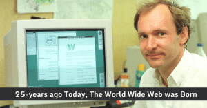 تیم برنرز لی ، مخترع وب ، با راه اندازی اولین وب سایت در سال۱۹۹۱، نام خود را به عنوان نخستین سازنده ی وب در تاریخ نبه ثبت رسانید.